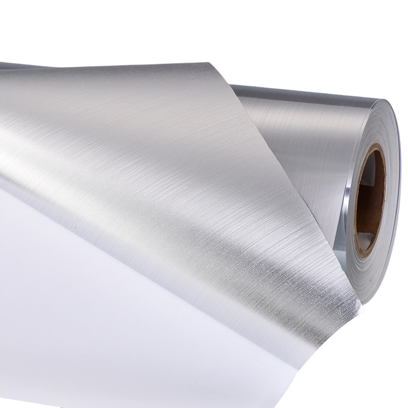 Flexographic Brushed Silver Sticker Label Material