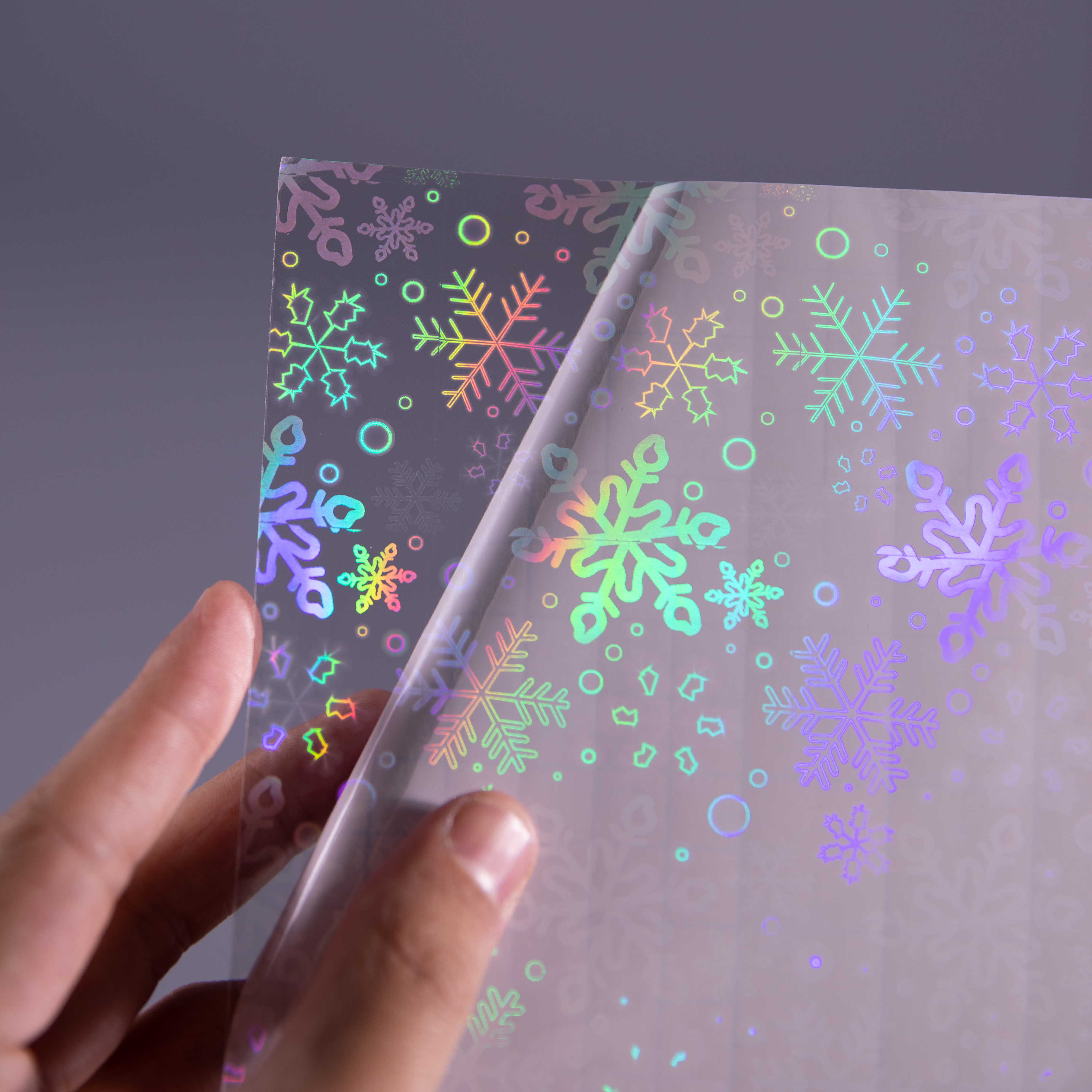Snow Flake Holographic Cold Laminating Film​