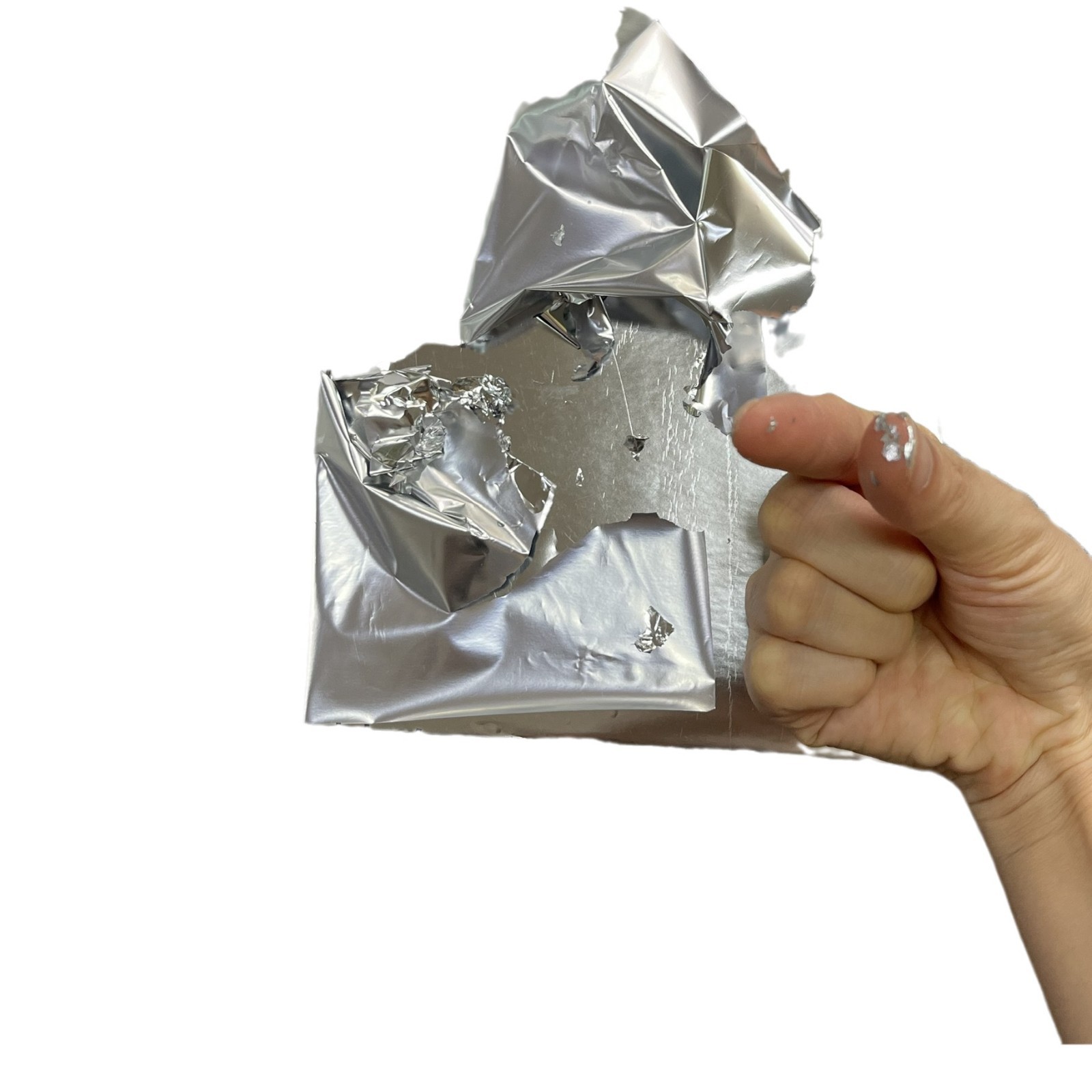 Glossy Silver Eggshell Sticker Material