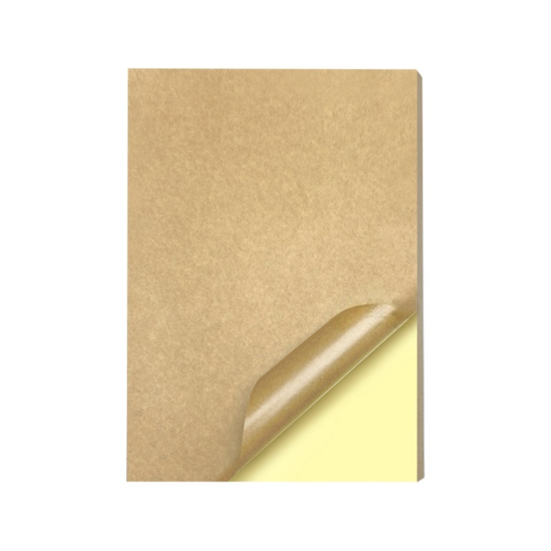 Dark Brown Laser Printable Kraft Paper Sticker