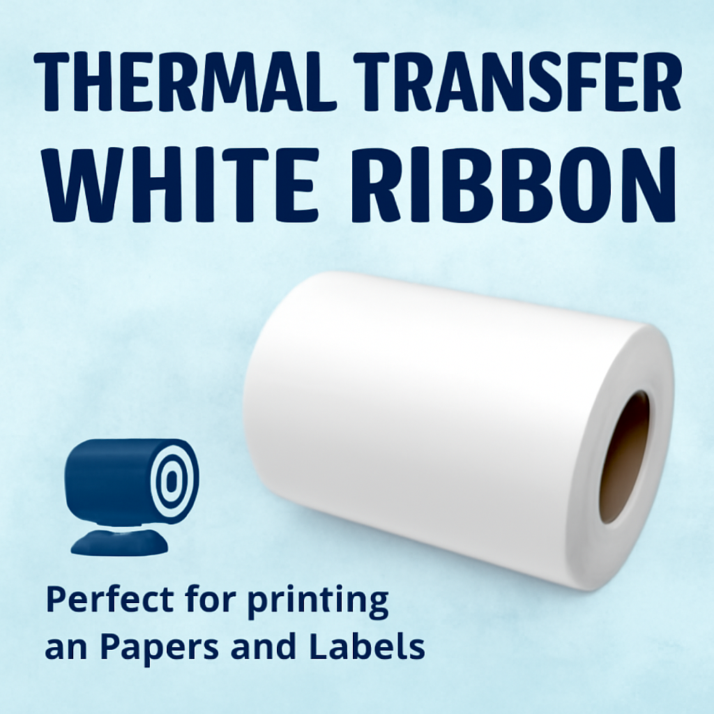 Thermal Transfer White Ribbon for Heat Resistant Labels