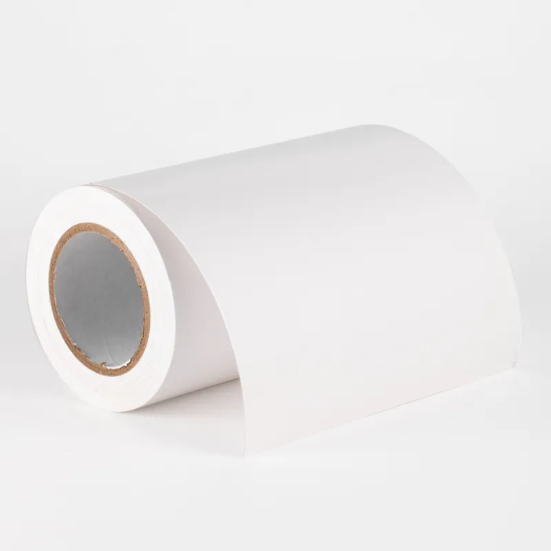 50um Gloss White Printable PET Adhesive Material