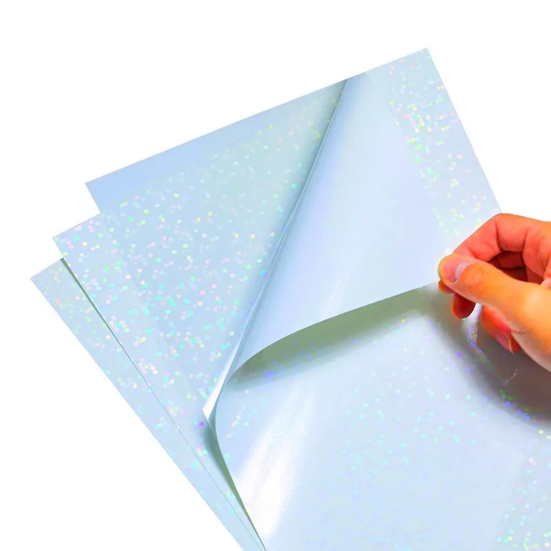 Air Bubble Holographic Transparent Sticker Paper for Inkjet Printer