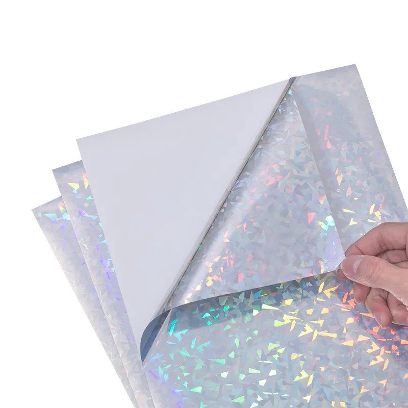 Broken Glass Holographic Inkjet Sticker Paper