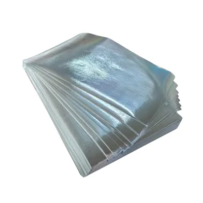 Brushed Silver Eggshell Sticker Material