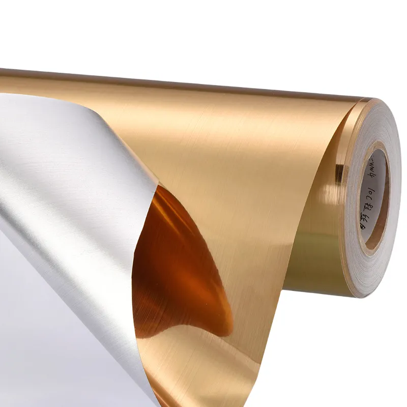 Flexographic Brushed Gold Sticker Label Material