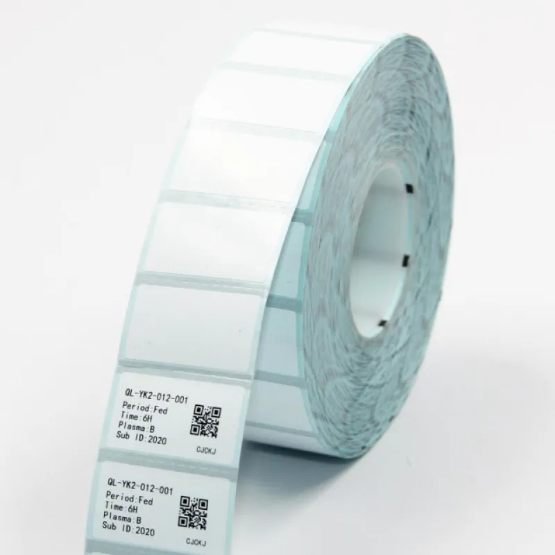 Gloss White Polypropylene Low Temperature Sticker Material