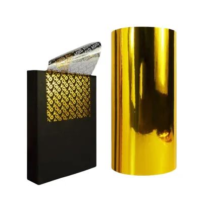 Glossy Gold VOID Sticker Material