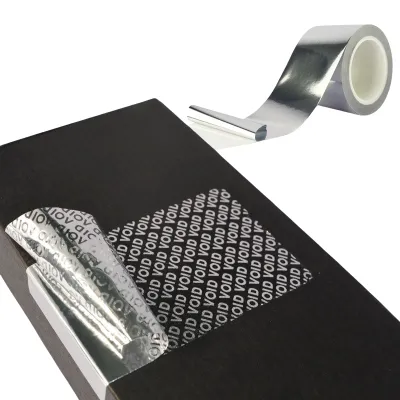 Glossy Silver VOID Sticker Material