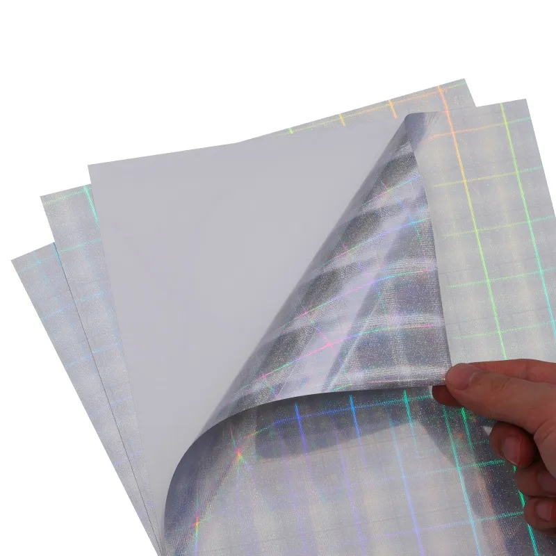 Grid Dot Holographic Inkjet Sticker Paper