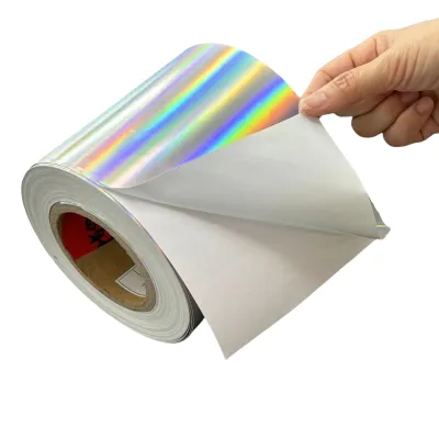 Holographic Eggshell Sticker Material