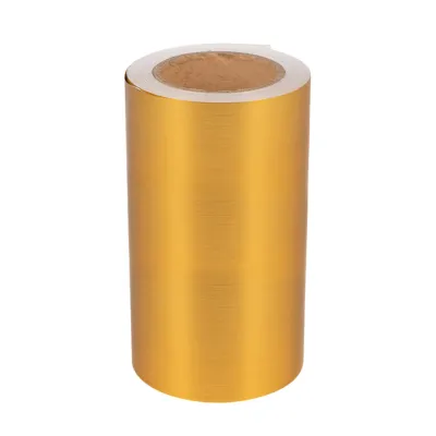 HP Indigo Brushed Gold Vinyl Sticker Material
