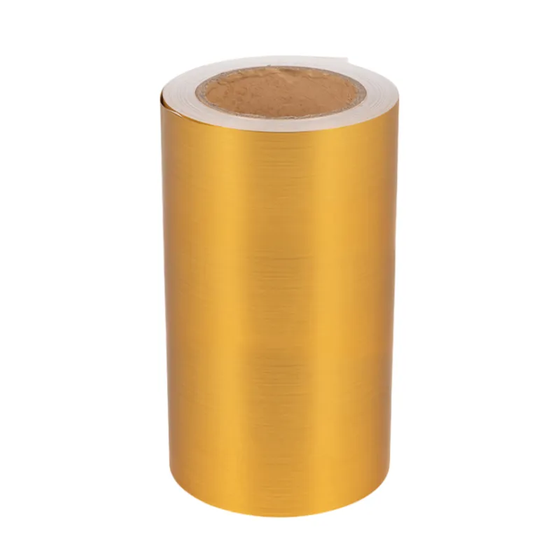 HP Indigo Brushed Gold Vinyl Sticker Material