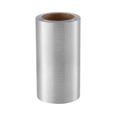 HP Indigo Brushed Silver Vinyl Sticker Material