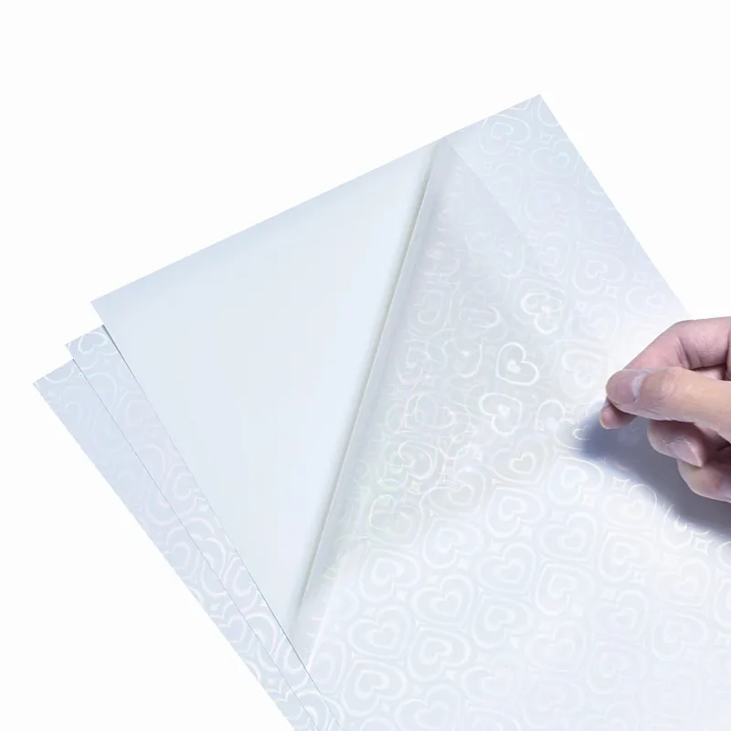 Love Holographic Transparent Inkjet Sticker Paper