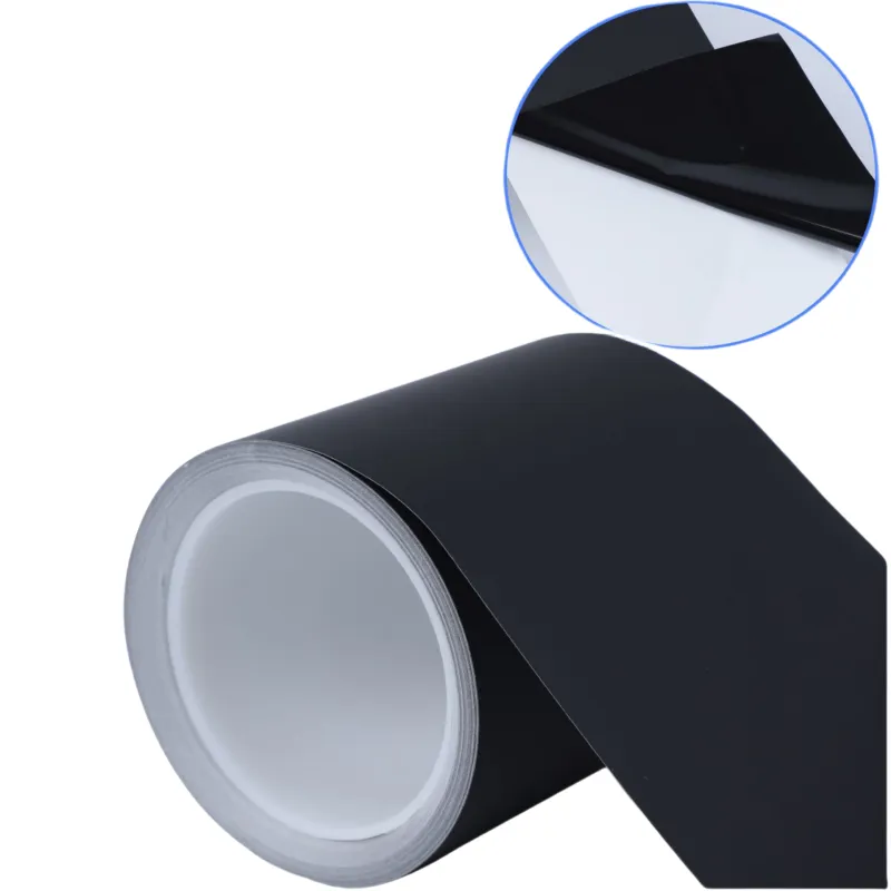 Matte black high temperature sticker label material