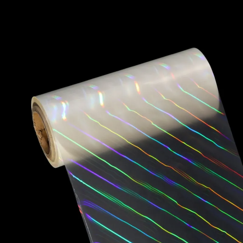 Oblique Light Column Holographic Thermal Lamination Roll