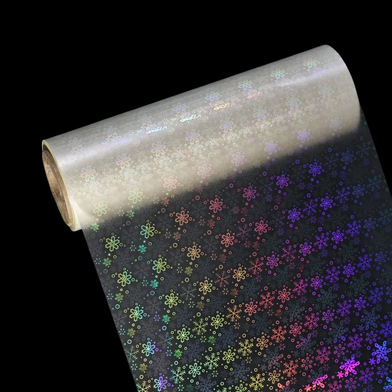 Snowflake Holographic Thermal Lamination Roll