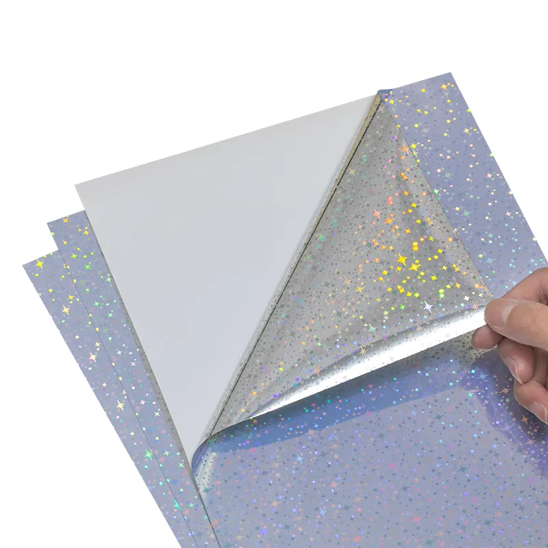 Starry Holographic Inkjet Sticker Paper