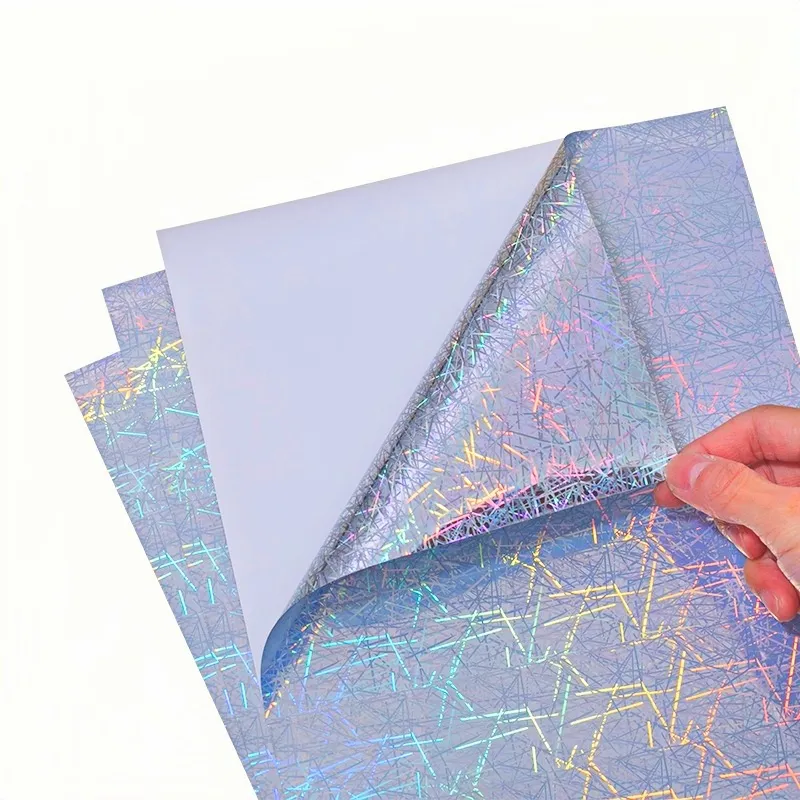 Straw Holographic Inkjet Sticker Paper