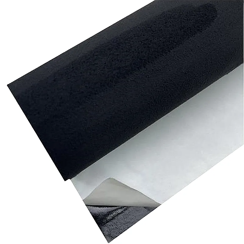 Black Deerskin Flannel Adhesive Material