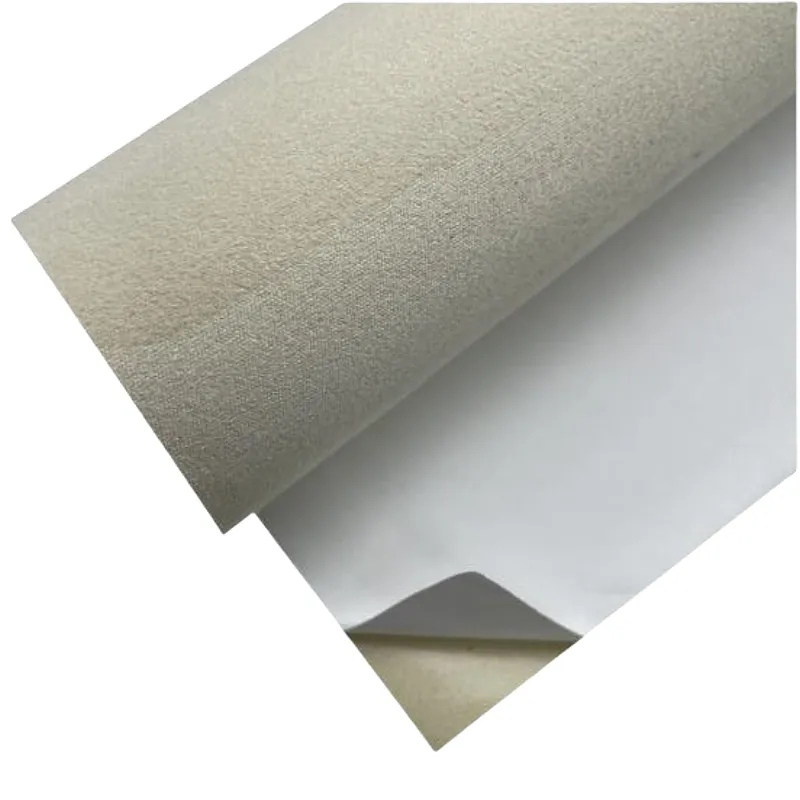 Creamy White Deerskin Flannel Adhesive Material