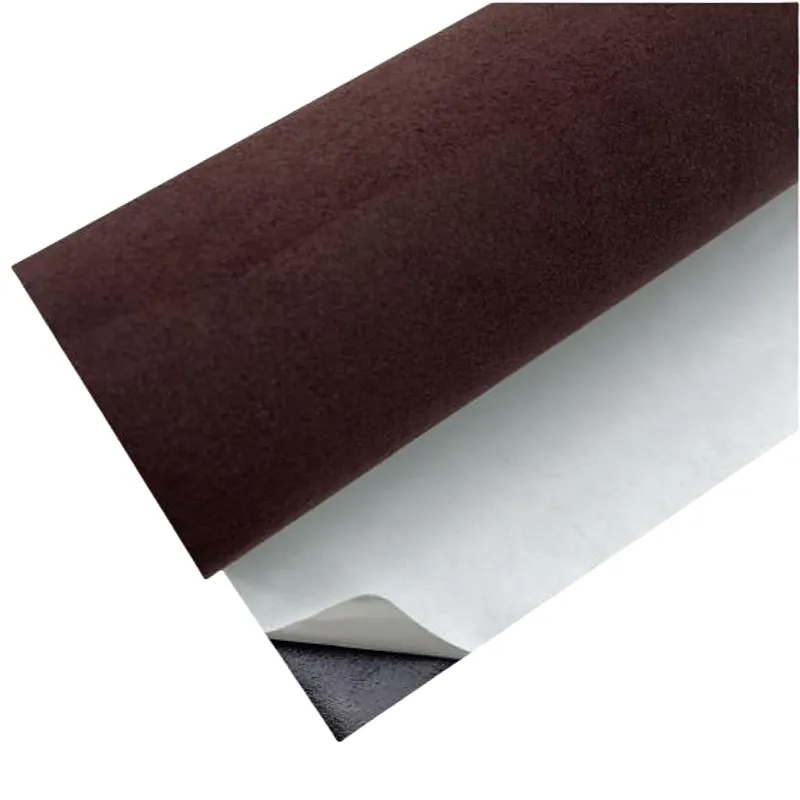 Espresso Deerskin Flannel Adhesive Material