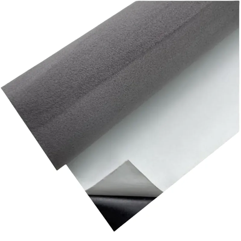 Gray Deerskin Flannel Adhesive Material