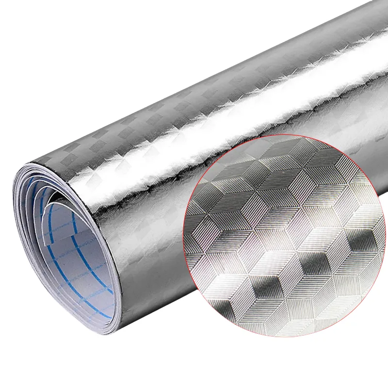 Square Grid Tin Foil Adhesive Material