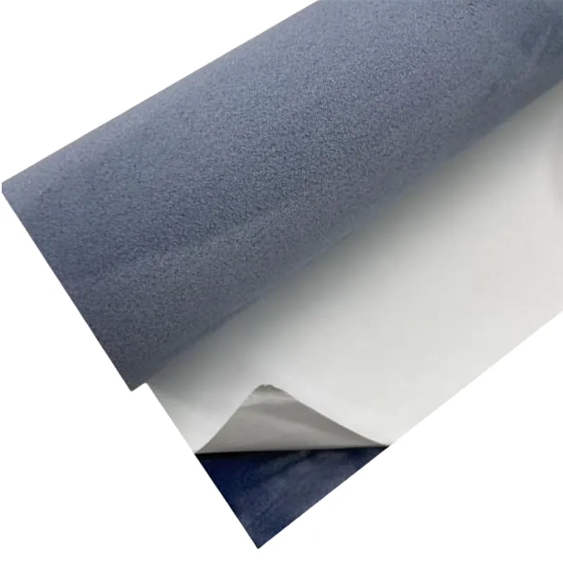 Wathet Deerskin Flannel Adhesive Material
